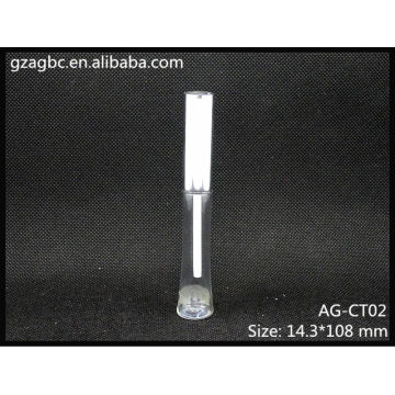 Transparent&Empty Plastic Round Lip Gloss Tube AG-CT02, AGPM Cosmetic Packaging , Custom Colors/Logo